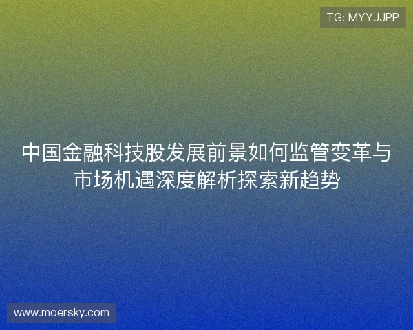 中国金融科技股发展前景如何监管变革与市场机遇深度解析探索新趋势
